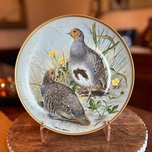 Franklin Porcelain Gamebirds of the World Common Partridge